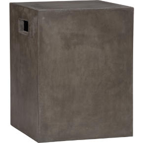 cement grey side table
