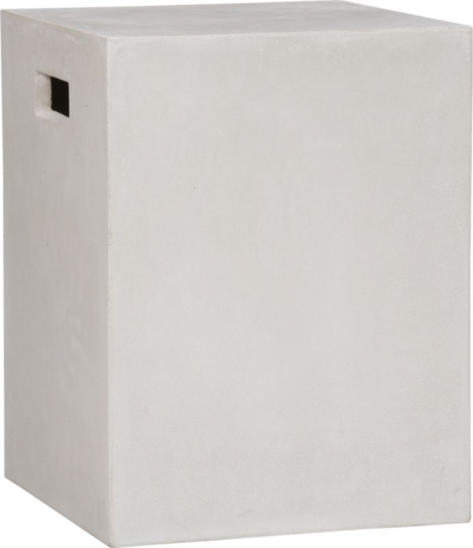 cement ivory side table