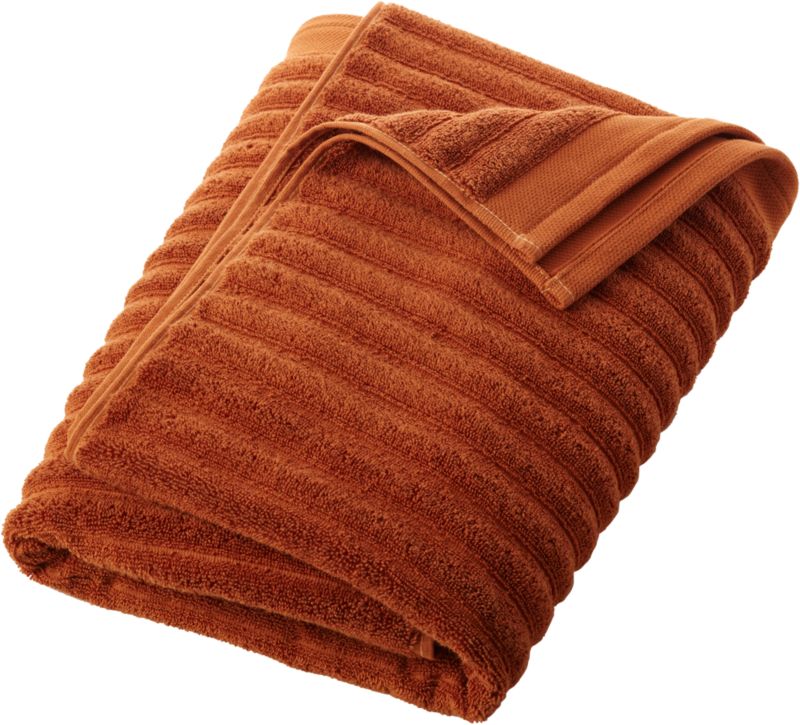 channel copper cotton bath towel CB2