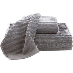channel grey cotton bath towels