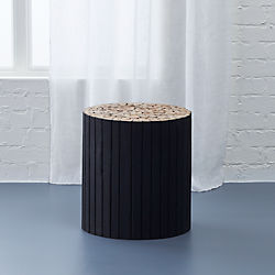 charred puzzle table-stool