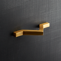 chevron brass handle