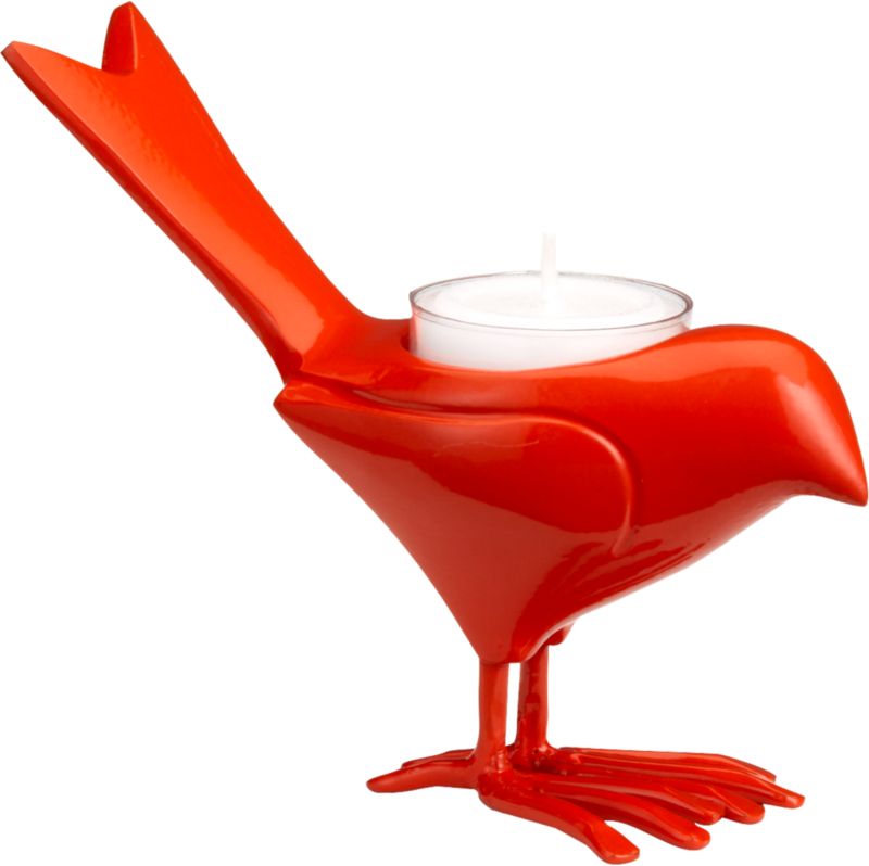 orange chick candleholder