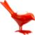 ChickTealightHldrOrngS12