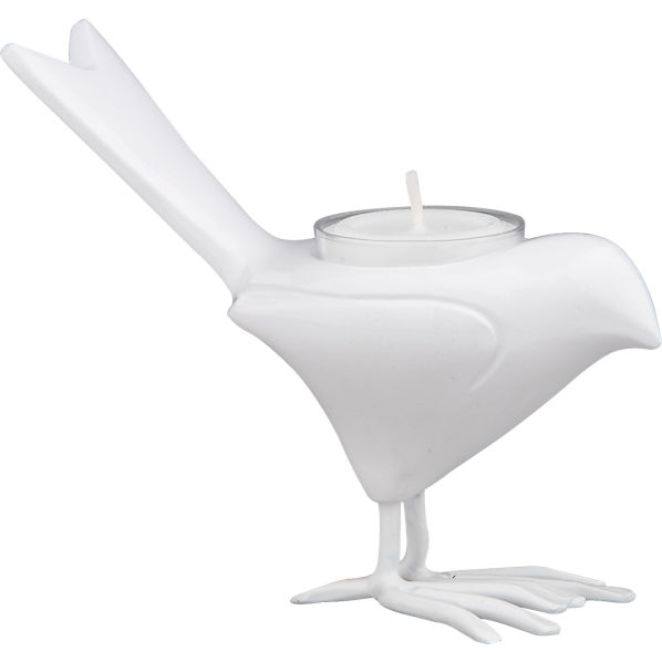 White Chick Candleholder - CB2