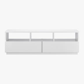 chill white media console