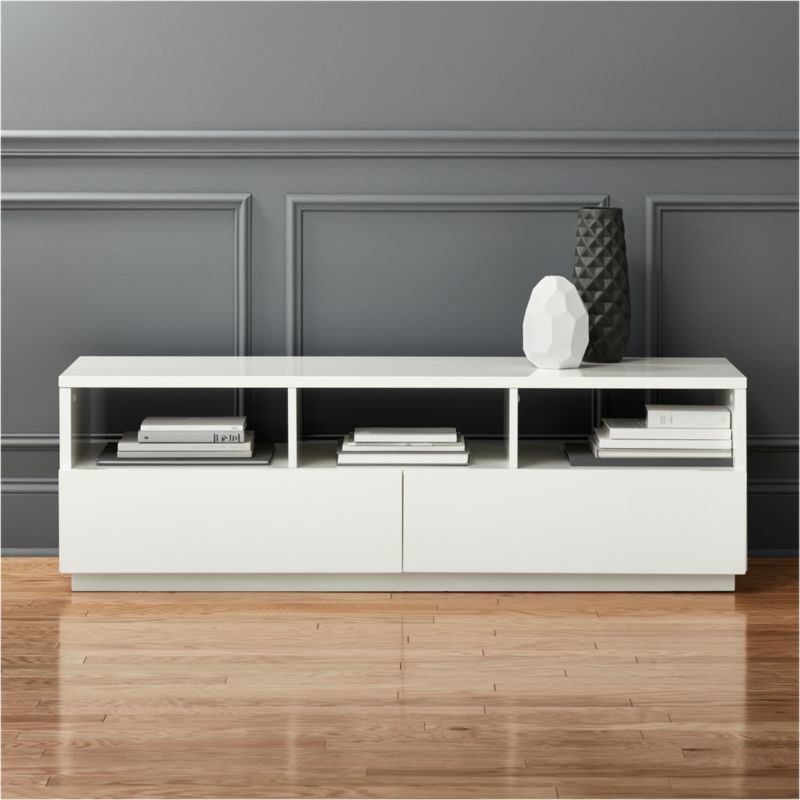 chill white media console | CB2