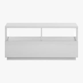 chill white mini media console