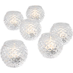 chroma tea light candle holders set of six