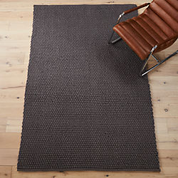 chunky grey rug