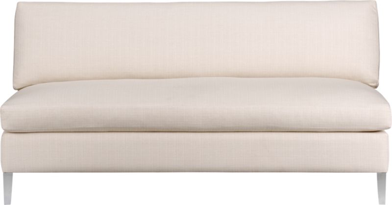 cielo loveseat in ivory. overall: 60"Wx36"Dx30"Hseat: 17"H