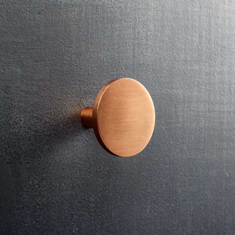 circle copper knob CB2