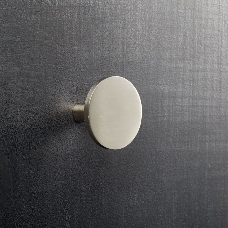 circle silver knob CB2