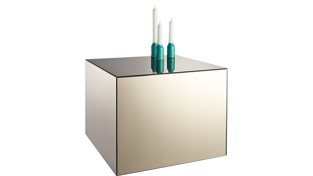 city slicker mirror side table CB2