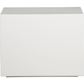 city slicker white side table