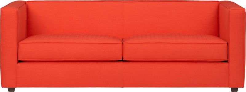 club atomic orange sofa