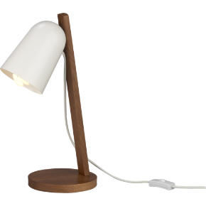 clutch walnut table lamp