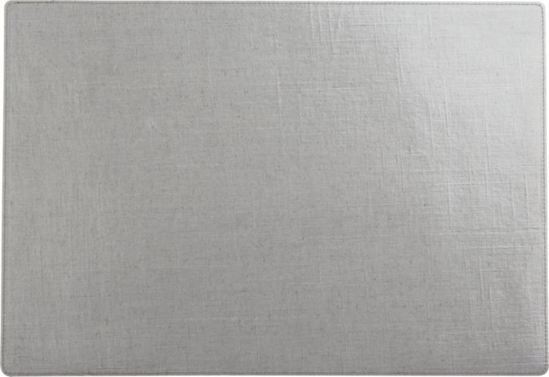 grey placemat. 18.5"x12.75"