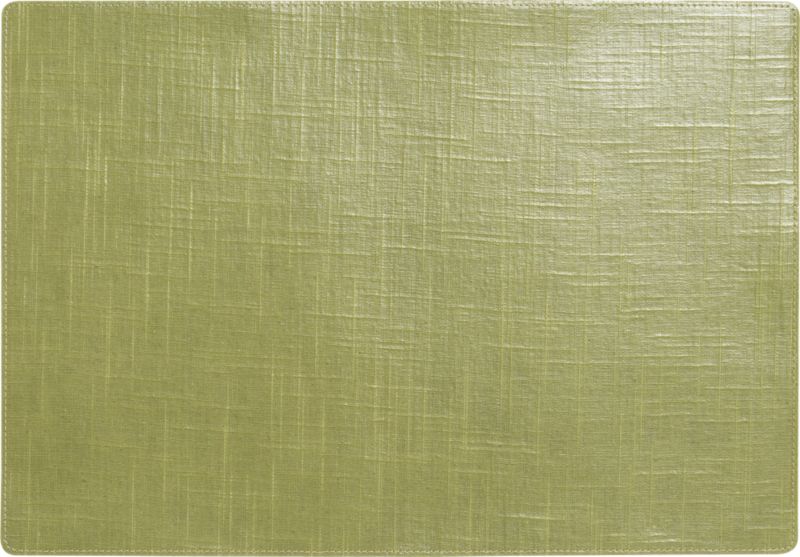 green placemat. 18.5"x12.75"