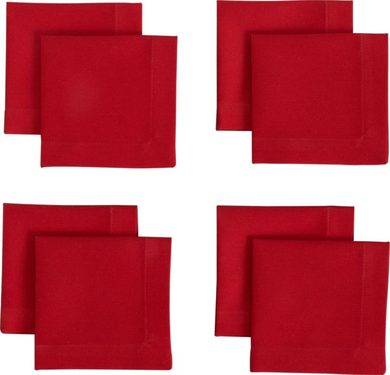restaurant cocktail napkins set of eight