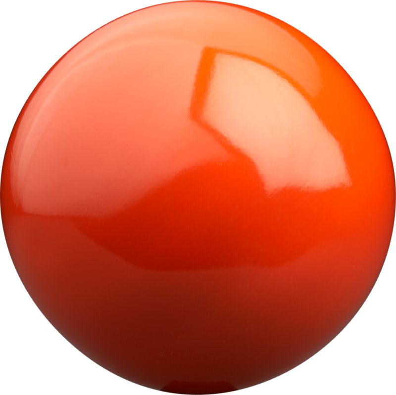 orange ball. 6" dia.