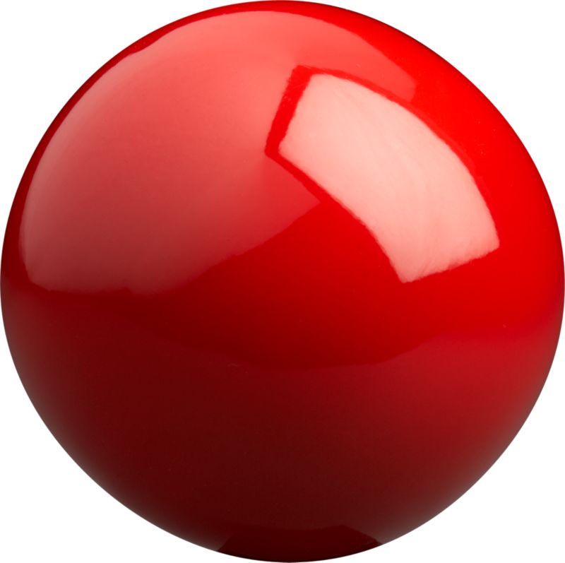 red ball. 4" dia.