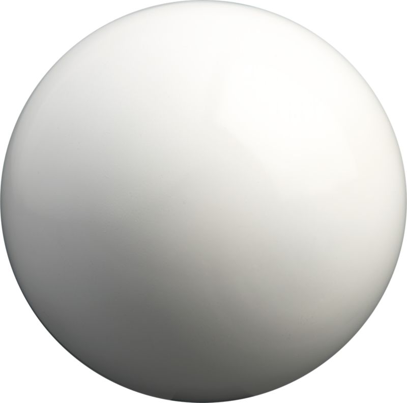 white ball. 6" dia.