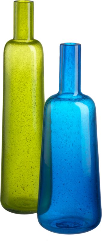 colour glass vases