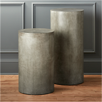 column grey pedestals