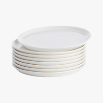 contact white salad plates set of eight