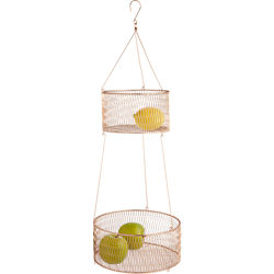 2-tier copper basket
