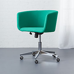 coup teal office chair