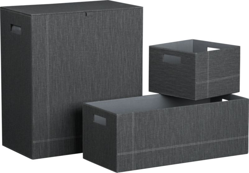 crazy linen hamper/storage boxes