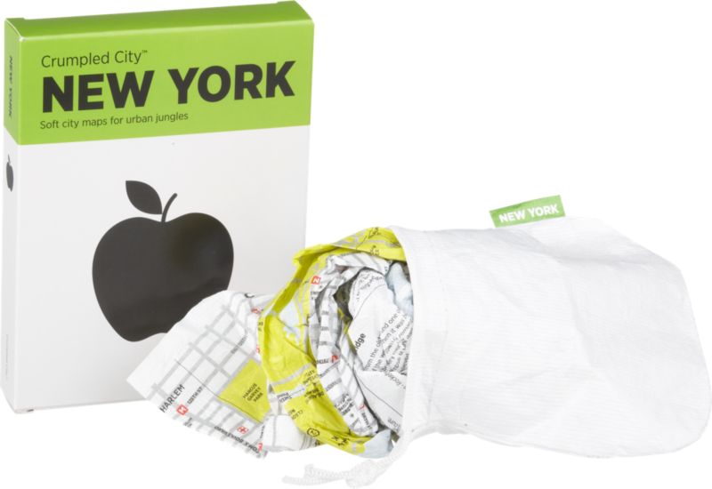 crumpled city map: new york