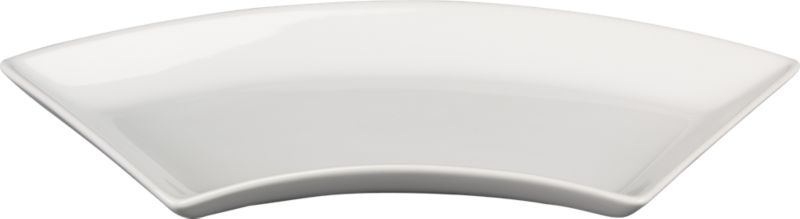 glossy white curve server