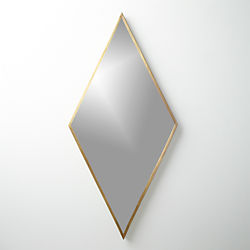diamond brass 21.75"x45" wall mirror