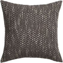 diamond weave brown 18" pillow