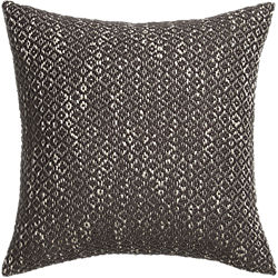 diamond weave brown 18" pillow