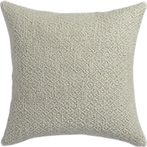 diamond weave natural 18" pillow