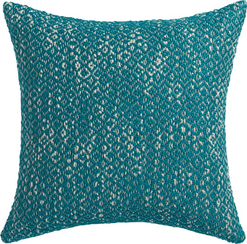 diamond weave swoon 18" pillow with featherdown insert CB2