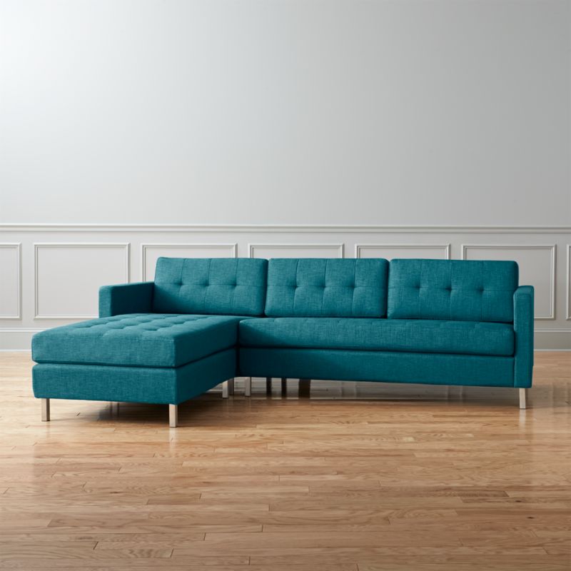 ditto II peacock sectional sofa Tess Peacock CB2