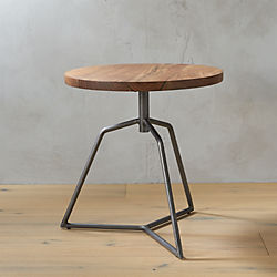 dot acacia side table-stool