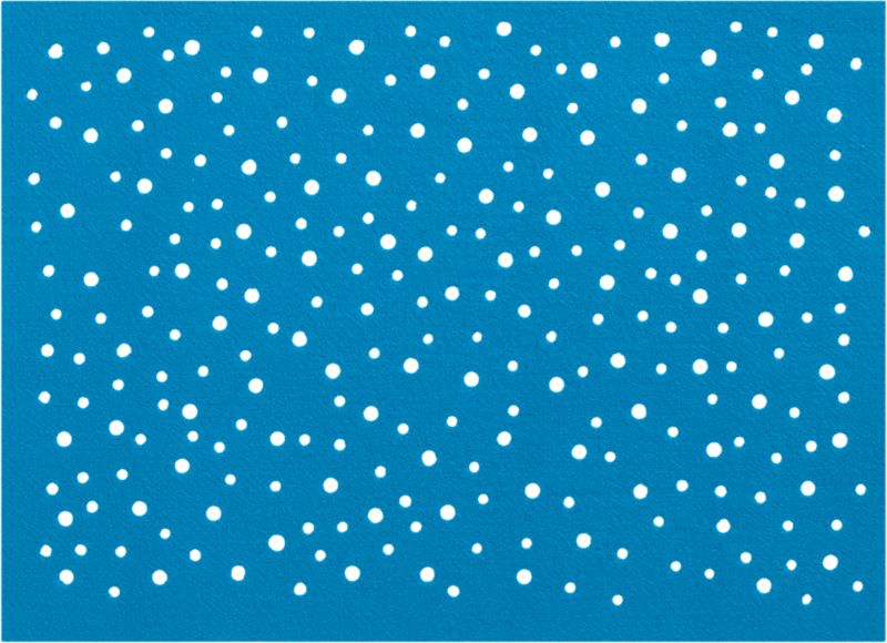 dot punch blue placemat