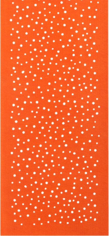dot punch orange runner