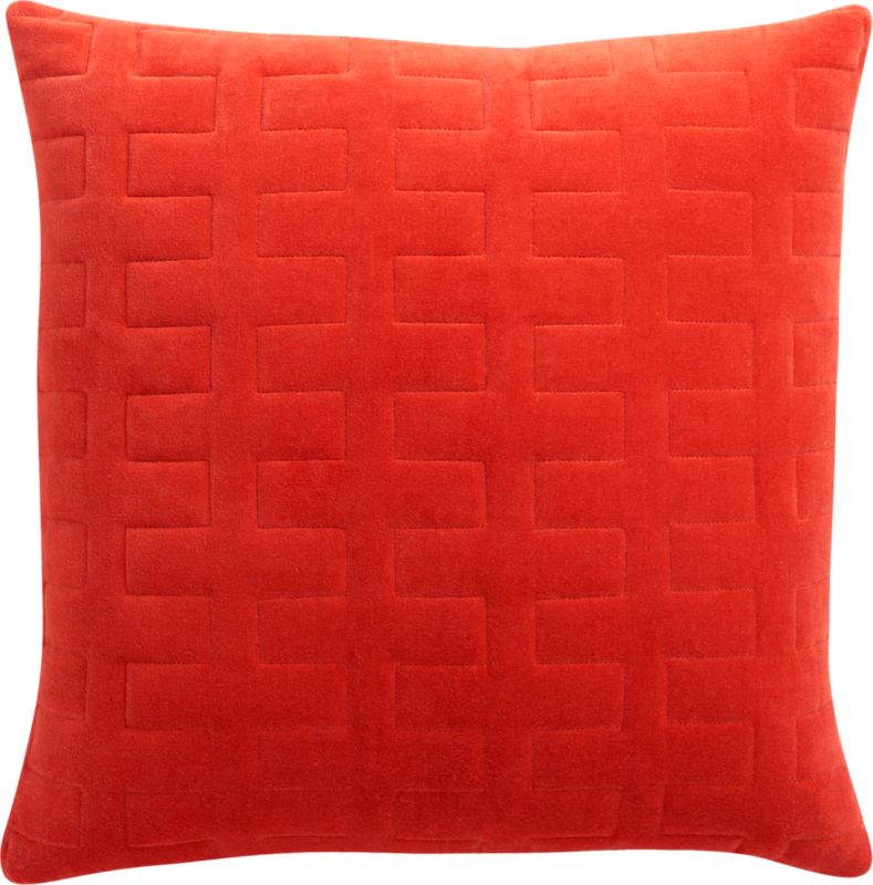 dozer burnt orange 18" pillow