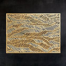 Chilewich ® drift brass placemat