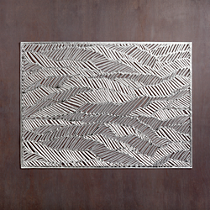Chilewich ® drift silver placemat