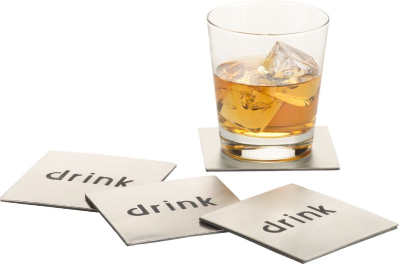 drink stainless coasters