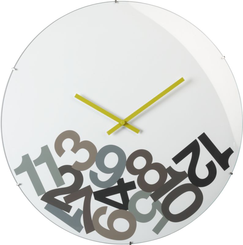 CB2 Falling Numbers Clock Nowlr