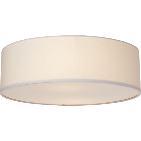 drum flush mount lamp CB2